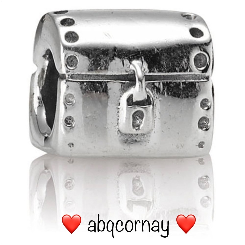 EUC Pandora 790425 Sterling Silver Treasure Chest Bead